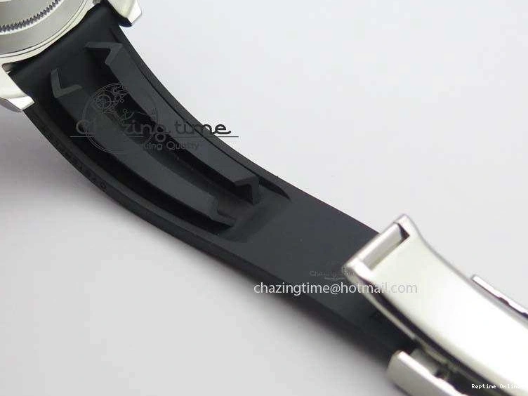 0418 ModernLook Yacht-Master 116655 SS JF Best Edition Ceramic Bezel On Rubber Strap SA 3850